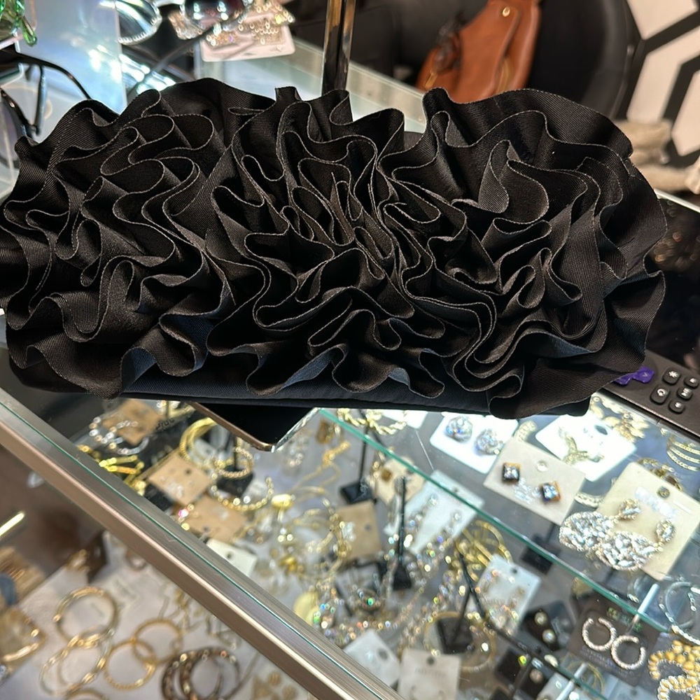 Jason Wu Black after five clutch three flower